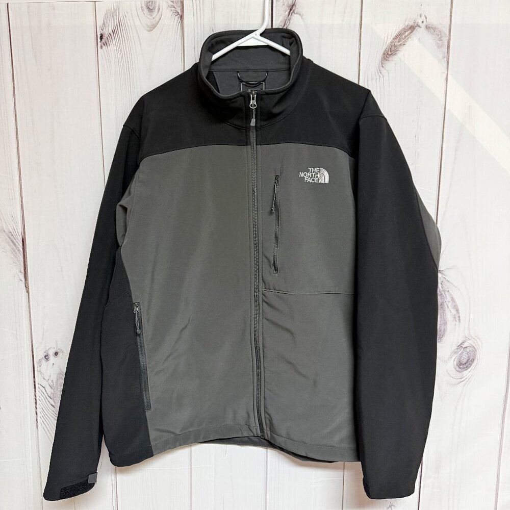 The North Face‎ Men’s Apex Bionic Jacket XL Black Gray Softshell EUC